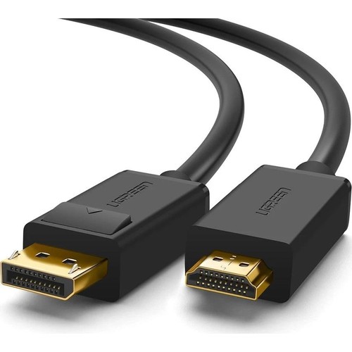 UGREEN 4K Displayport to HDMI Dönüştürücü Kablo 1.5 Metre, Siyah, 10239